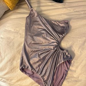 purple velvet isa boulder one piece swimsuit